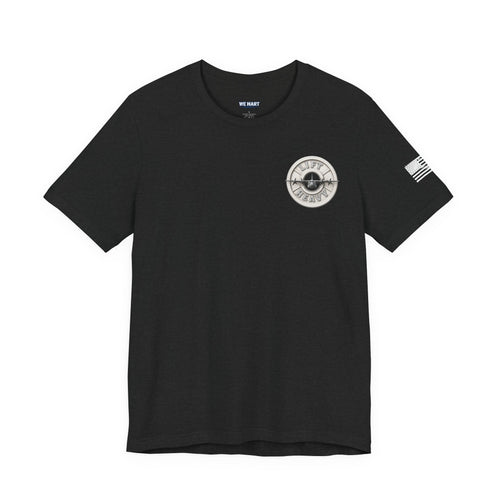 Lift Heavy Tee Crew Chief | Cargo Plane Silhouette, Aviation Fitness Graphic