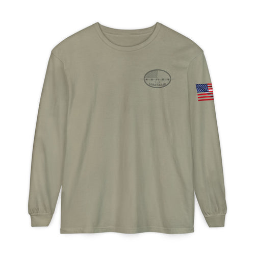 C130 HALO Color Unisex Garment-dyed Long Sleeve T-Shirt